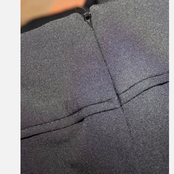 Liz Claiborne Classic Side Zip Black Pants Sz 6 Straight Leg Mid Rise - Picture 5 of 5